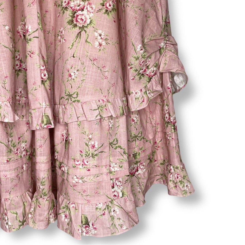 Lacemade Pink Floral Midi Dress - Picture 11 of 16